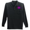 Long Sleeve Polo with Pocket Thumbnail
