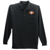 Long Sleeve Polo with Pocket Thumbnail