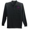 Long Sleeve Polo with Pocket Thumbnail
