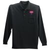 Long Sleeve Polo with Pocket Thumbnail