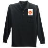 Long Sleeve Polo with Pocket Thumbnail