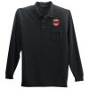 Long Sleeve Polo with Pocket Thumbnail