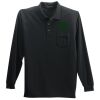 Long Sleeve Polo with Pocket Thumbnail