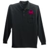 Long Sleeve Polo with Pocket Thumbnail