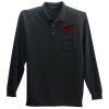 Long Sleeve Polo with Pocket Thumbnail
