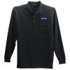 Long Sleeve Polo with Pocket Thumbnail