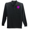 Long Sleeve Polo with Pocket Thumbnail