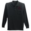 Long Sleeve Polo with Pocket Thumbnail