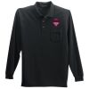 Long Sleeve Polo with Pocket Thumbnail