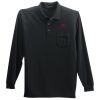 Long Sleeve Polo with Pocket Thumbnail