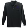 Long Sleeve Polo with Pocket Thumbnail