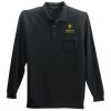 Long Sleeve Polo with Pocket Thumbnail