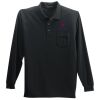 Long Sleeve Polo with Pocket Thumbnail