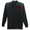 Long Sleeve Polo with Pocket Thumbnail