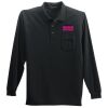 Long Sleeve Polo with Pocket Thumbnail