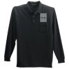 Long Sleeve Polo with Pocket Thumbnail