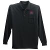Long Sleeve Polo with Pocket Thumbnail