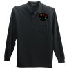 Long Sleeve Polo with Pocket Thumbnail