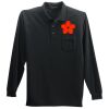 Long Sleeve Polo with Pocket Thumbnail