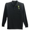 Long Sleeve Polo with Pocket Thumbnail