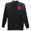Long Sleeve Polo with Pocket Thumbnail