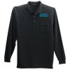 Long Sleeve Polo with Pocket Thumbnail