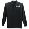 Long Sleeve Polo with Pocket Thumbnail