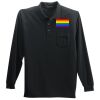 Long Sleeve Polo with Pocket Thumbnail