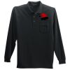Long Sleeve Polo with Pocket Thumbnail