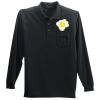 Long Sleeve Polo with Pocket Thumbnail
