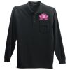 Long Sleeve Polo with Pocket Thumbnail
