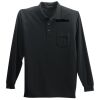 Long Sleeve Polo with Pocket Thumbnail