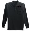 Long Sleeve Polo with Pocket Thumbnail