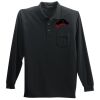 Long Sleeve Polo with Pocket Thumbnail