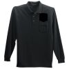 Long Sleeve Polo with Pocket Thumbnail