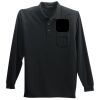 Long Sleeve Polo with Pocket Thumbnail